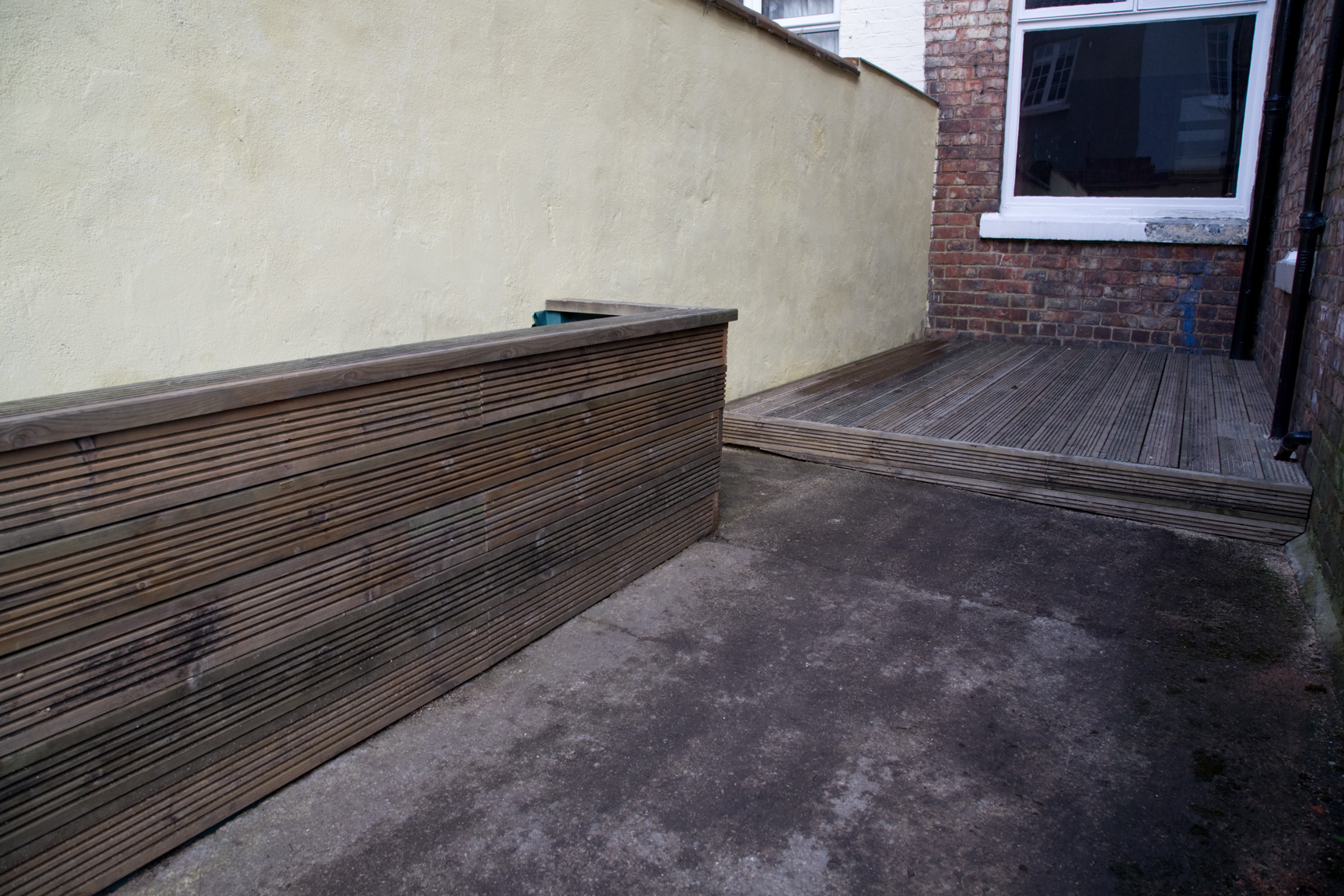 Decking and rased bed