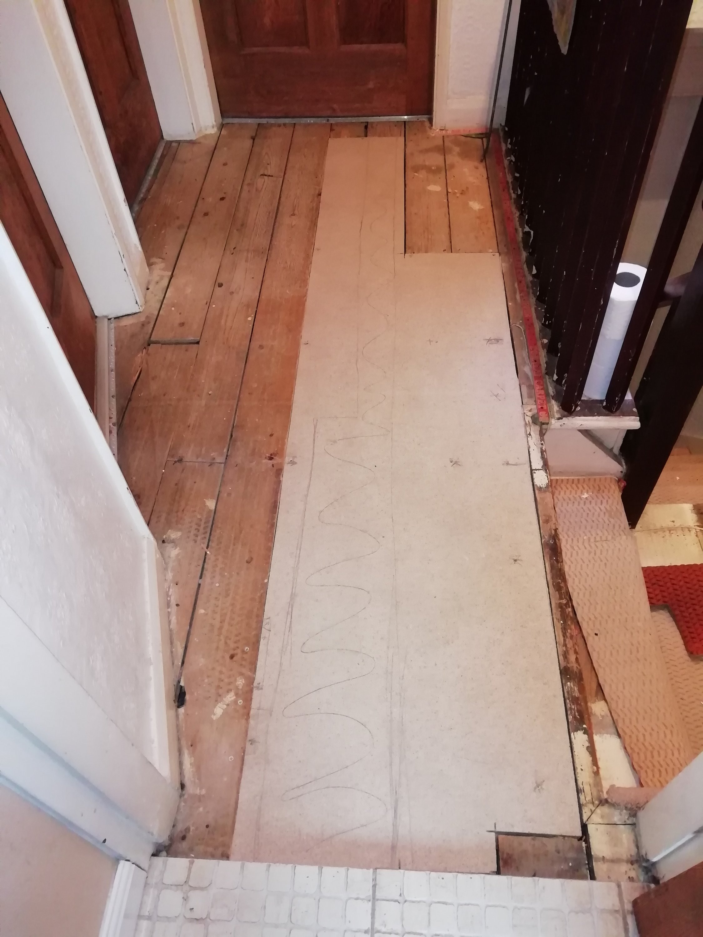 Flooring Replacement with chipboard